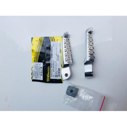 [HCM]Gác chân sau xe máy trắng nhôm
