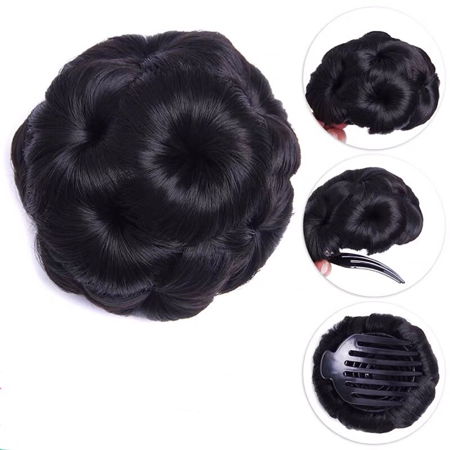 Tóc Giả Búi Hoa Sỉ Chỉ 35K