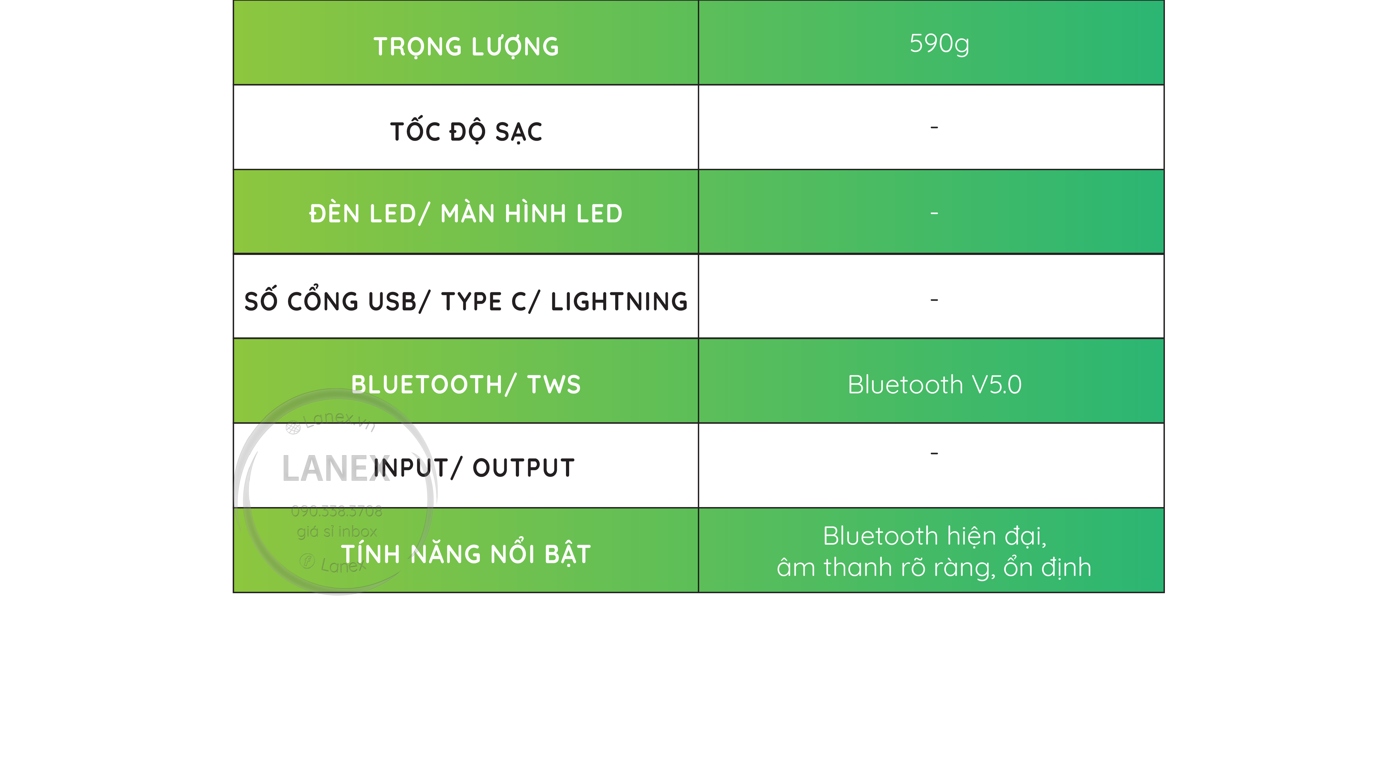 Loa Bluetooth Lanex Lsk - W09 10w V5.0