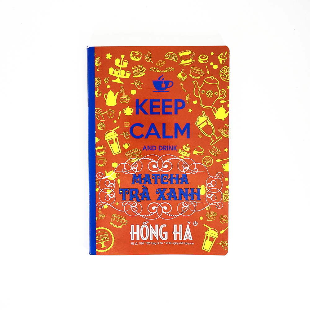 Vở kẻ ngang 200 trang Keep Calm Trà Xanh 1400