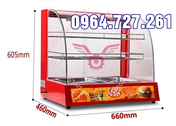 Tủ trưng bày gà rán 3 hàng 2 khay VM TB32