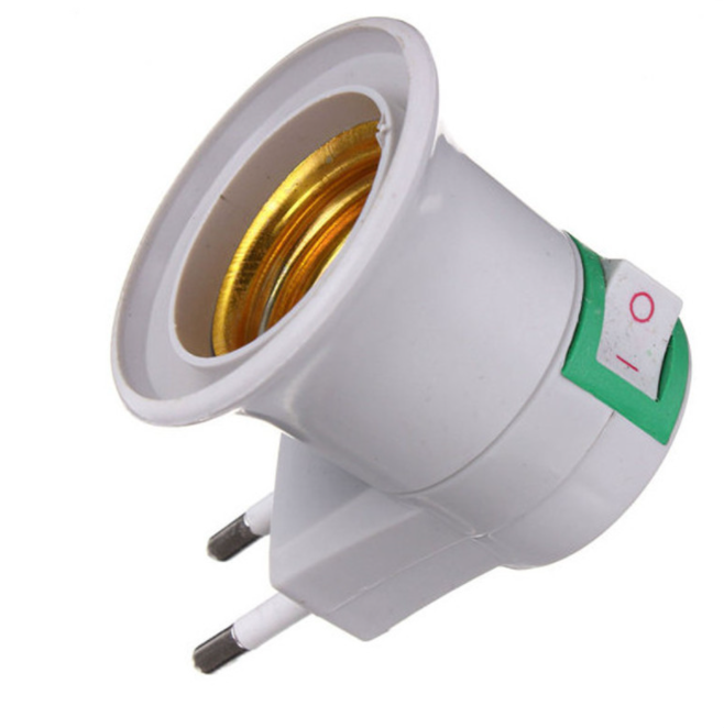 [HCM]Chui đèn xoay E27-có công tắc