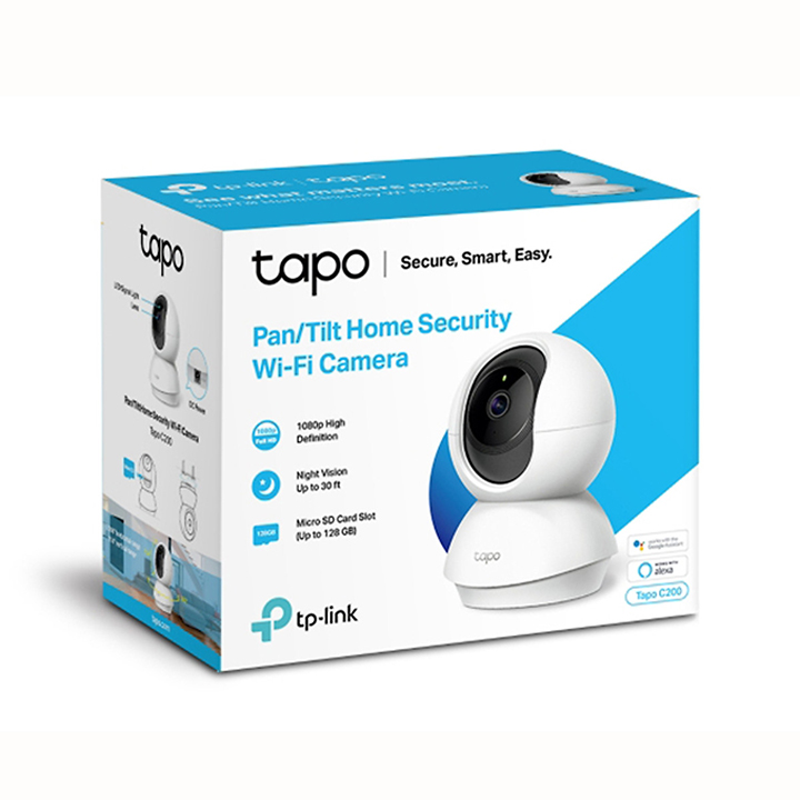 Camera wifi TP-Link Tapo C200 1080p An Ninh Gia Đình Chỉnh Hướng 360, camera ip xoay 360 đàm thoại 2 chiều chính hãng