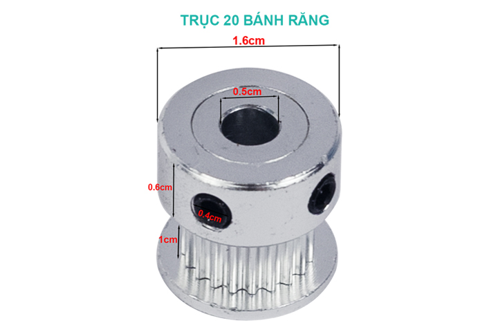 Bánh Răng Truyền Động 2GT Lỗ Trục 5mm