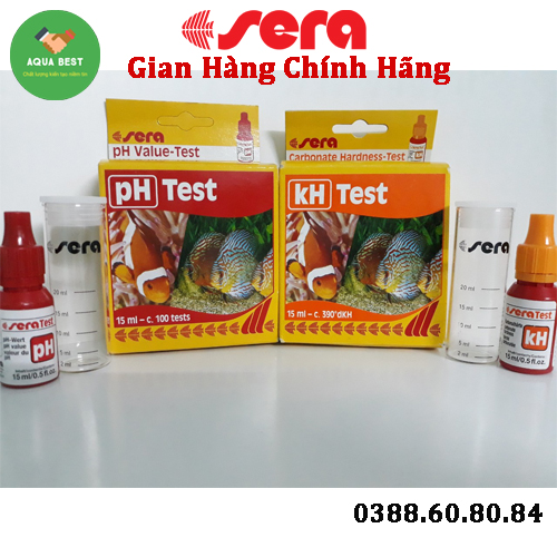 [Chính Hãng] Combo 2 Hộp Test PH và Kiềm đo nước Sera Đức
