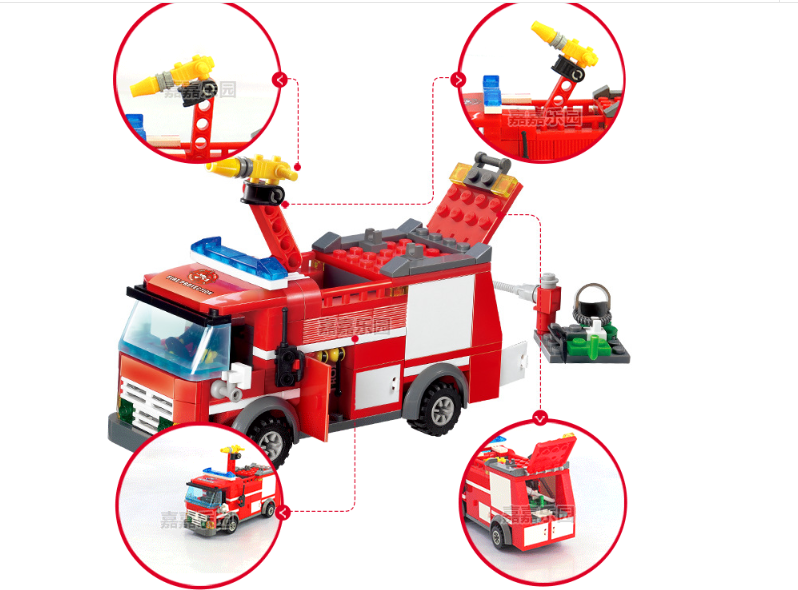 Lego xe cứu hỏa 206 chi tiết