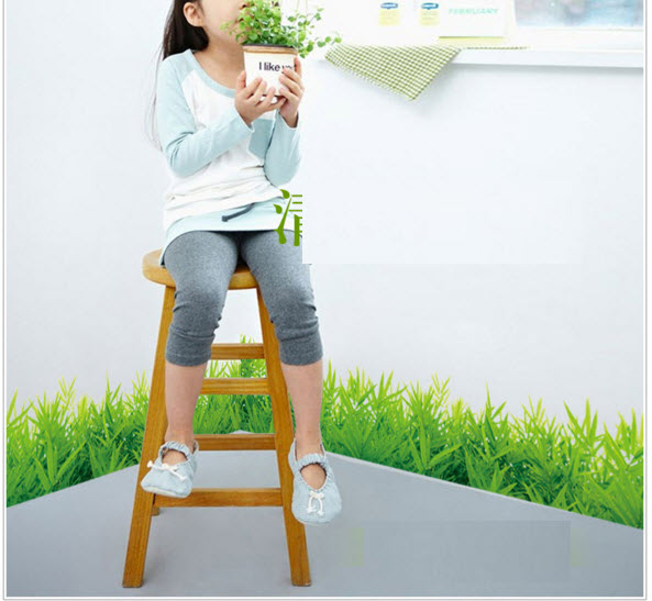 DECAL DÁN CHÂN TƯỜNG HOA CỎ MÙA XUÂN