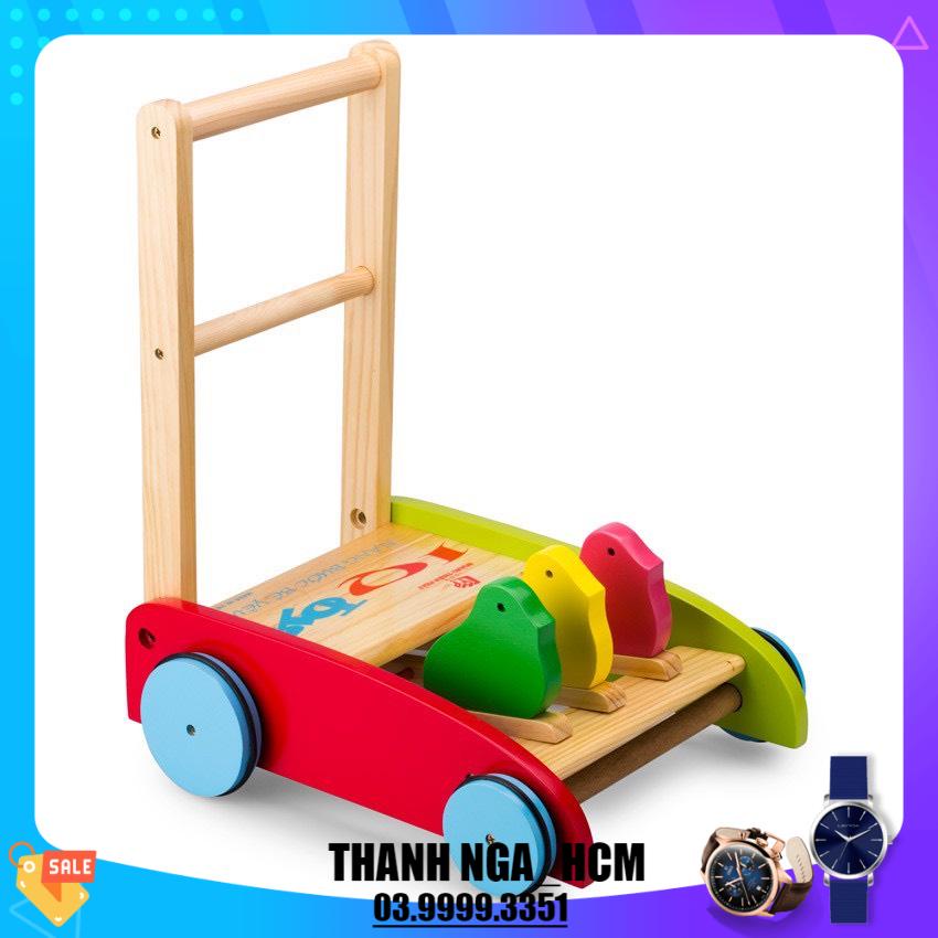 Xe tập đi gỗ - xe gà tập đi hình con gà cho bé hàng Việt Nam