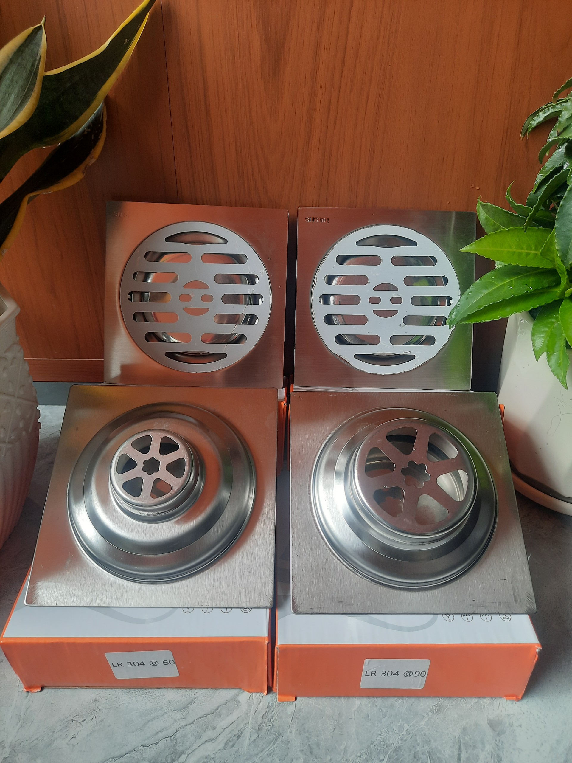 Phễu thoát sàn 15x15 inox, lược rác inox, inox đúc 304 dày dặn_(CẦN THƠ ...