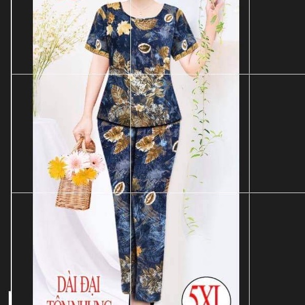 Bộ Dài tôn nhung thái bông và sọc size 40-77kg