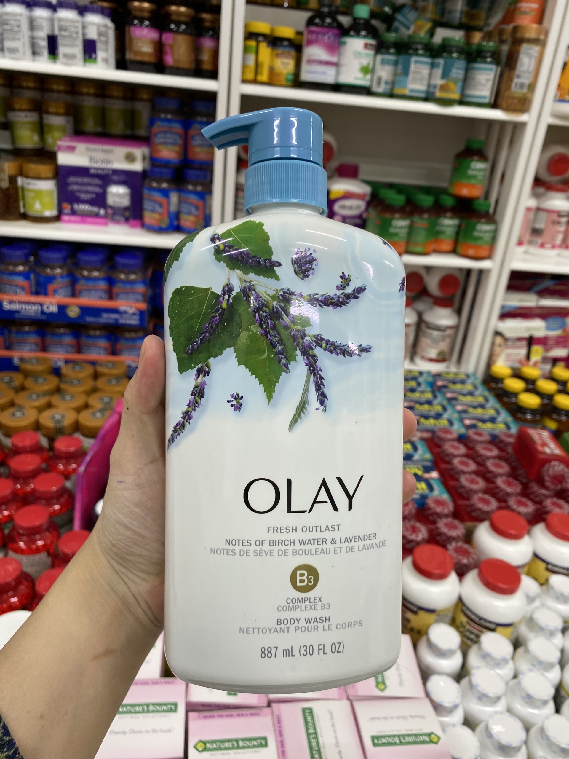 SỮA TẮM OLAY PURIFYING WATER & LAVENDER 887ML _ NHẬP MỸ 🗽✈️