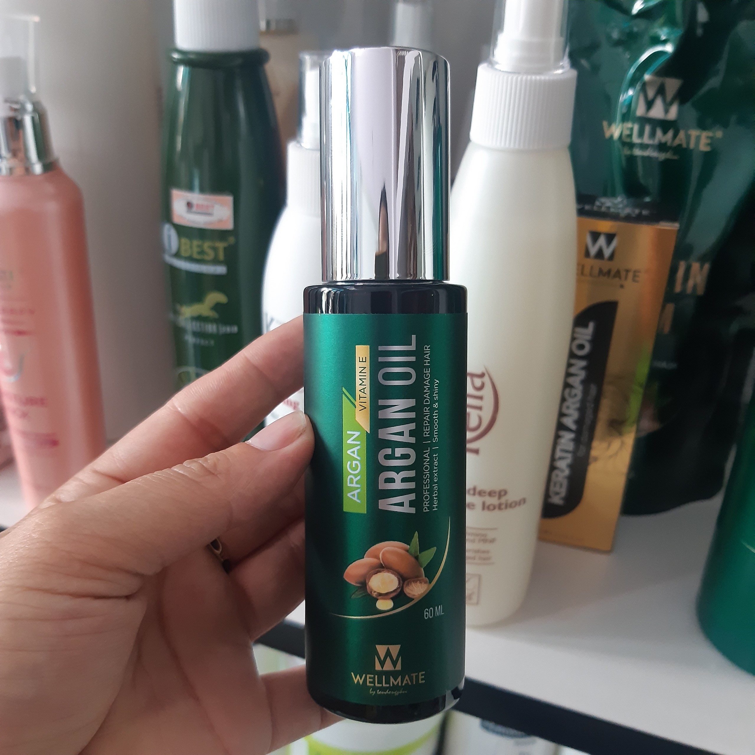 [HCM]Tinh Dầu Phục Hồi Tóc Hư Tổn Nặng Wellmate 60ml
