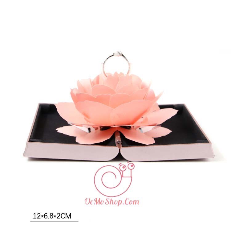 [HCM]Hộp Đựng Nhẫn Hoa Hồng Cầu Hôn