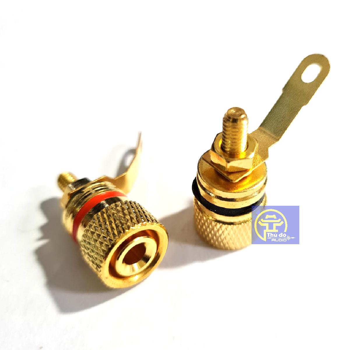 01 cặp Jack cọc loa bằng đồng mạ vàng cao cấp