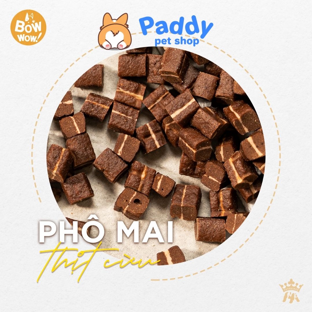 Bánh Thưởng Cho Chó Phô Mai Thịt Cừu BowWow 100g