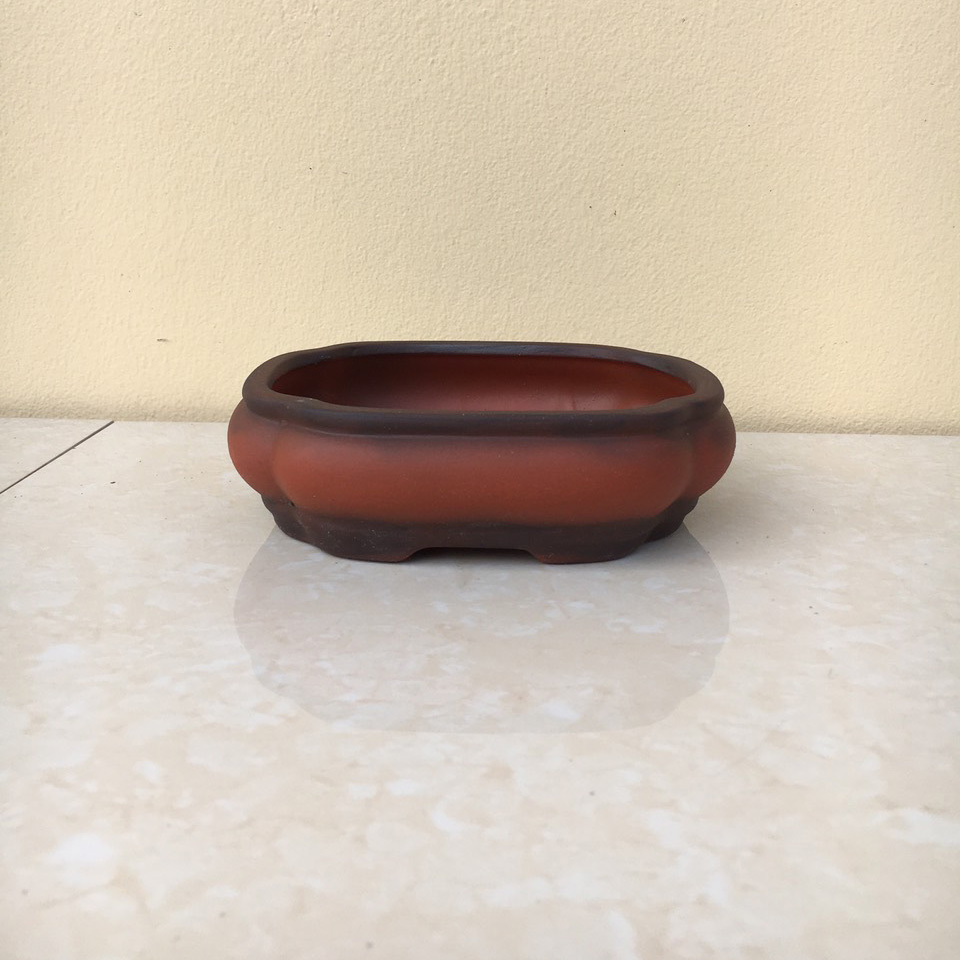 Chậu bonsai Áng mây đất nung mini gốm Bát tràng 1 size BM-65