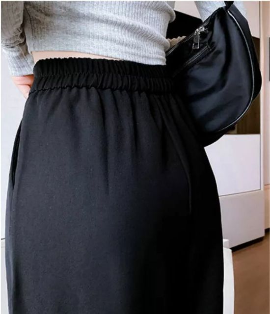 Quần baggy cạp cao 2 khóa