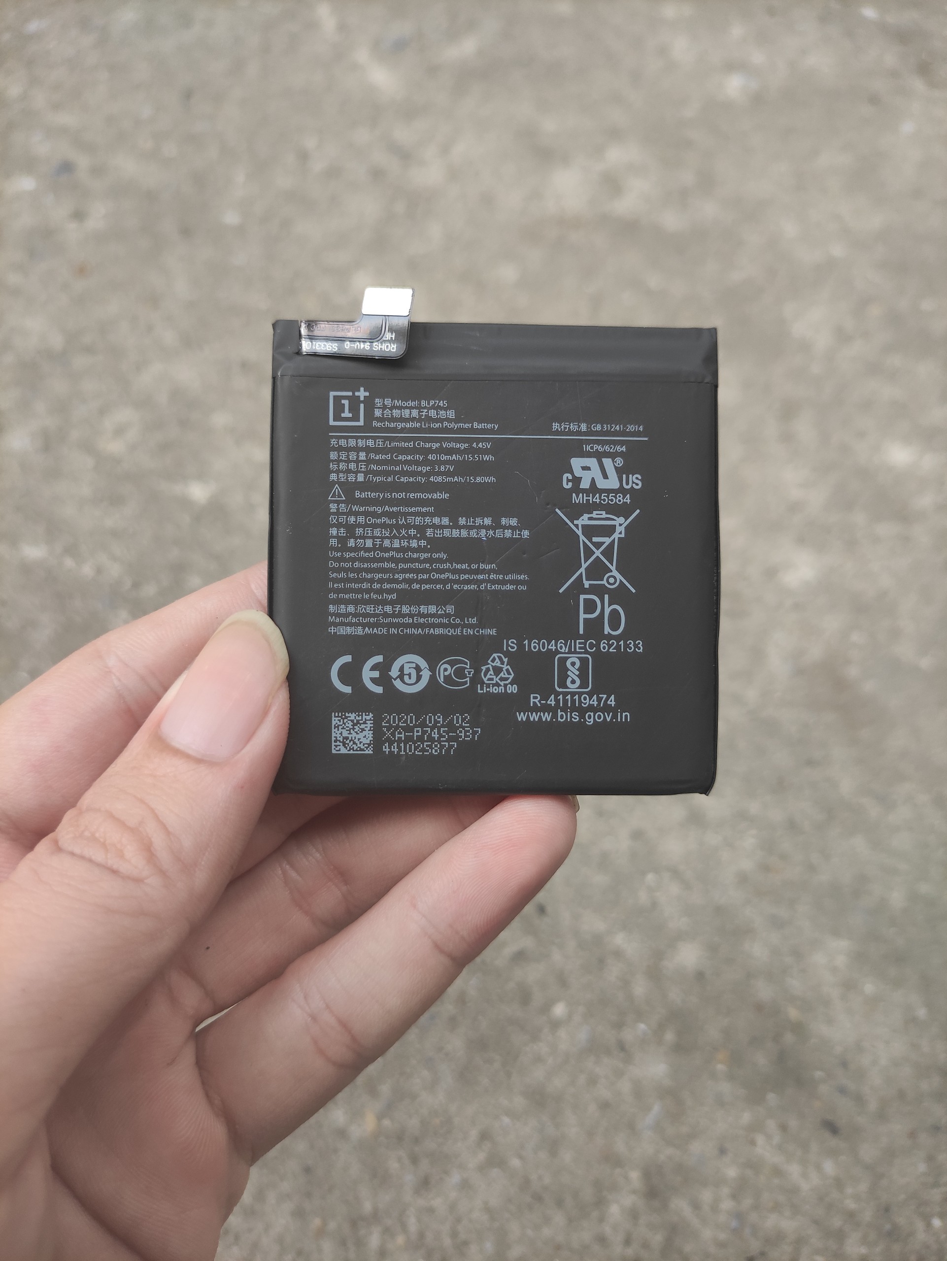 Pin oneplus 7t pro chính hãng, thay pin điện thoại oneplus 7t pro chất lương bảo hành lâu