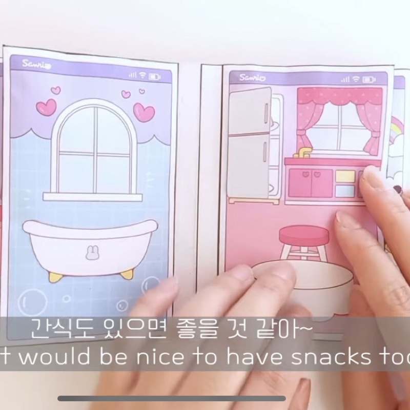 Squishy giấy ngôi nhà của Sanrio Doll House