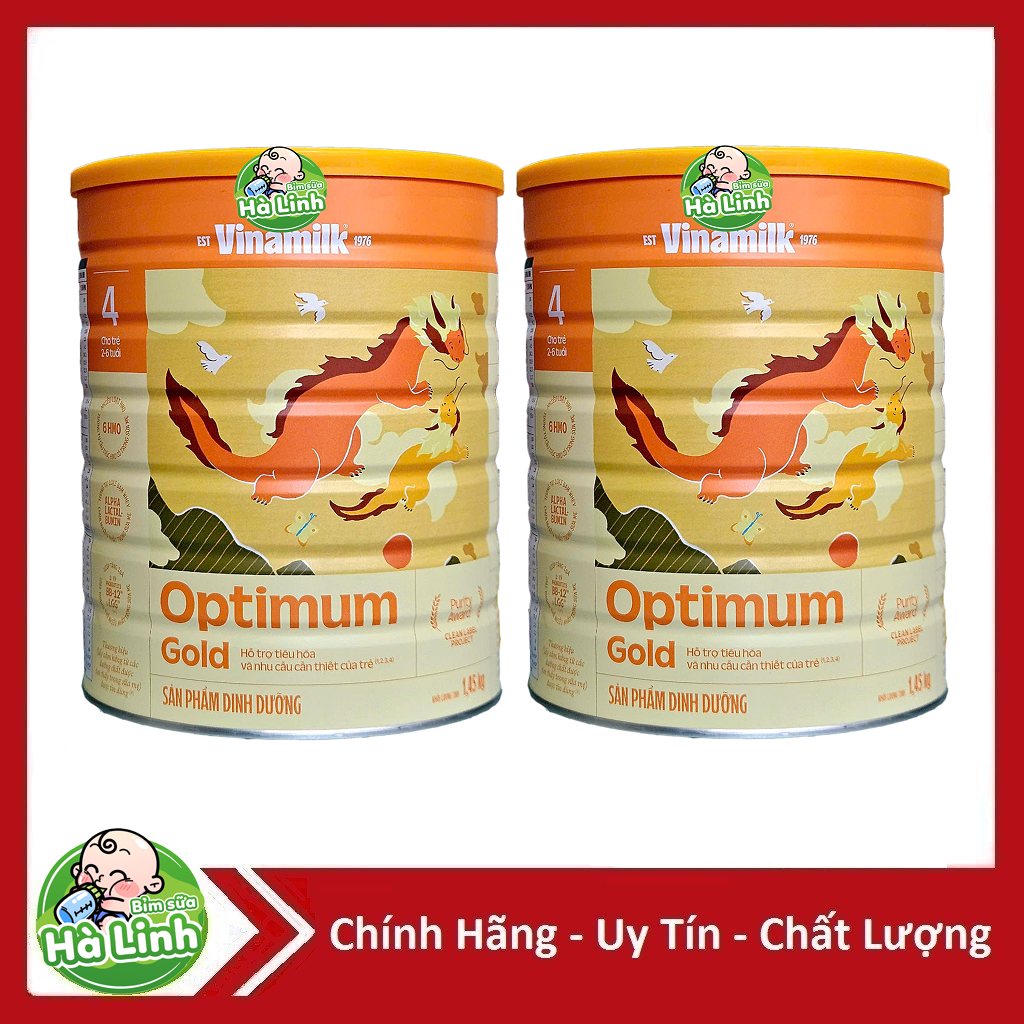 Combo 2 Lon Sữa Optimum Gold 3, Gold 4 1,45kg Optimix [HSD mới nhất]