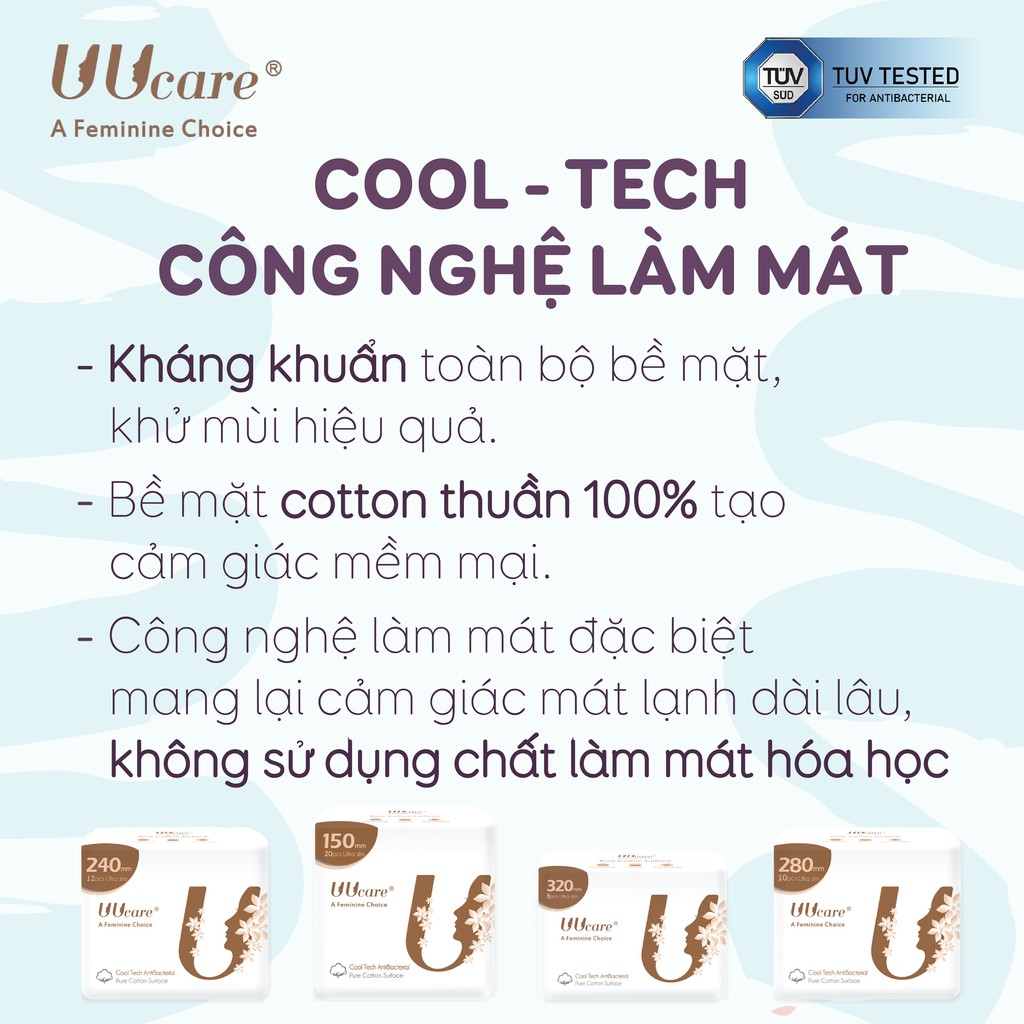 Băng vệ sinh UUcare Cool Tech hàng ngày 15cm