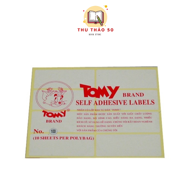 Nhãn dán tommy từ số 99-109.