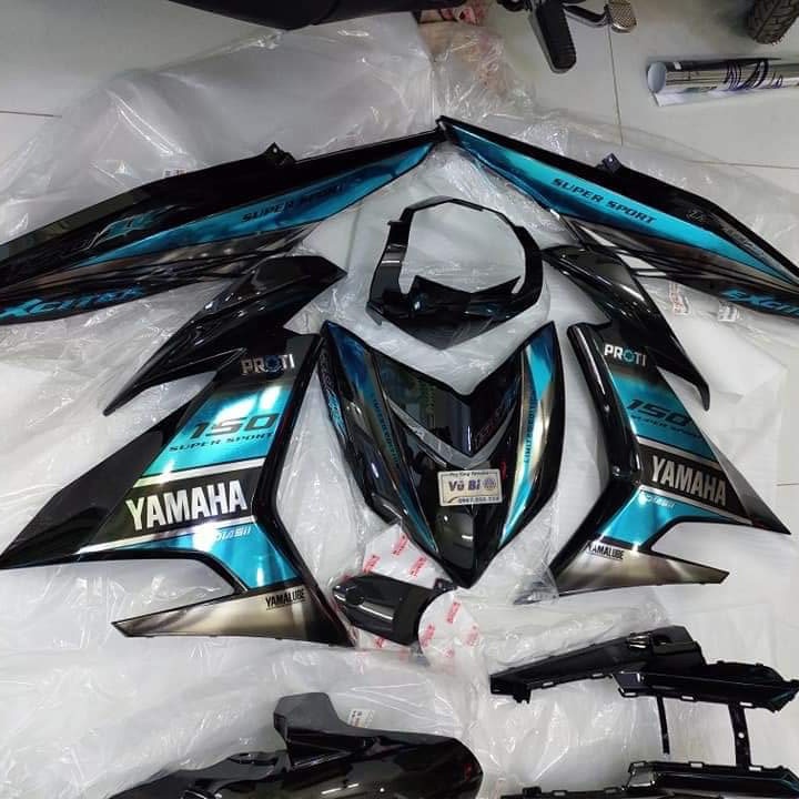 Tem rời exciter 150 YAMAHA chất liệu Crom cao cấp