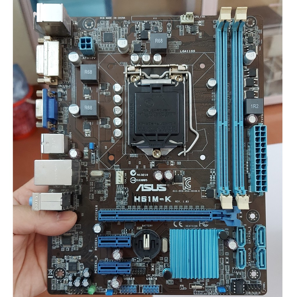 Main Asus H61 Socket 1155 DDR3 Zin