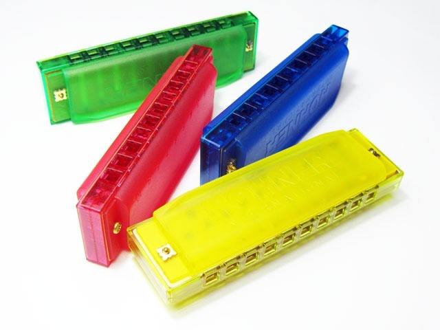 Kèn Harmonica Diatonic Hohner Happy Harp Green M5153 bằng nhựa màu xanh lá, harmonica cho trẻ em tập làm quen