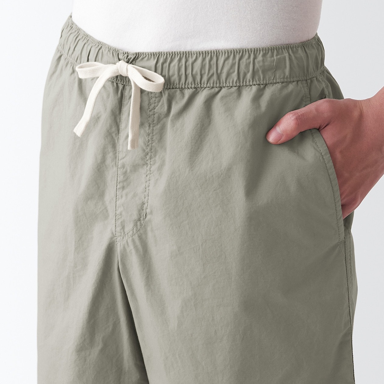 Quần Short Vải Broad Washed MUJI
