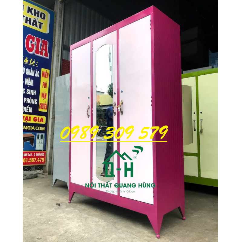 TỦ SẮT 3 CÁNH LỚN CAO CẤP HCM