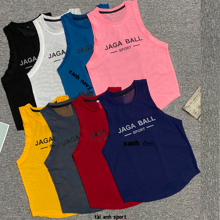 [HCM]Áo tanktop nữ lưới tập Gym - Yoga - TANKJAGABALL