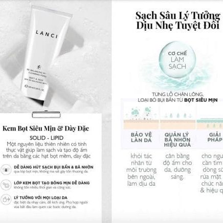 Sữa Rửa Mặt Lanci Whitening Deep Clean 100ml - Phương Phan Shop