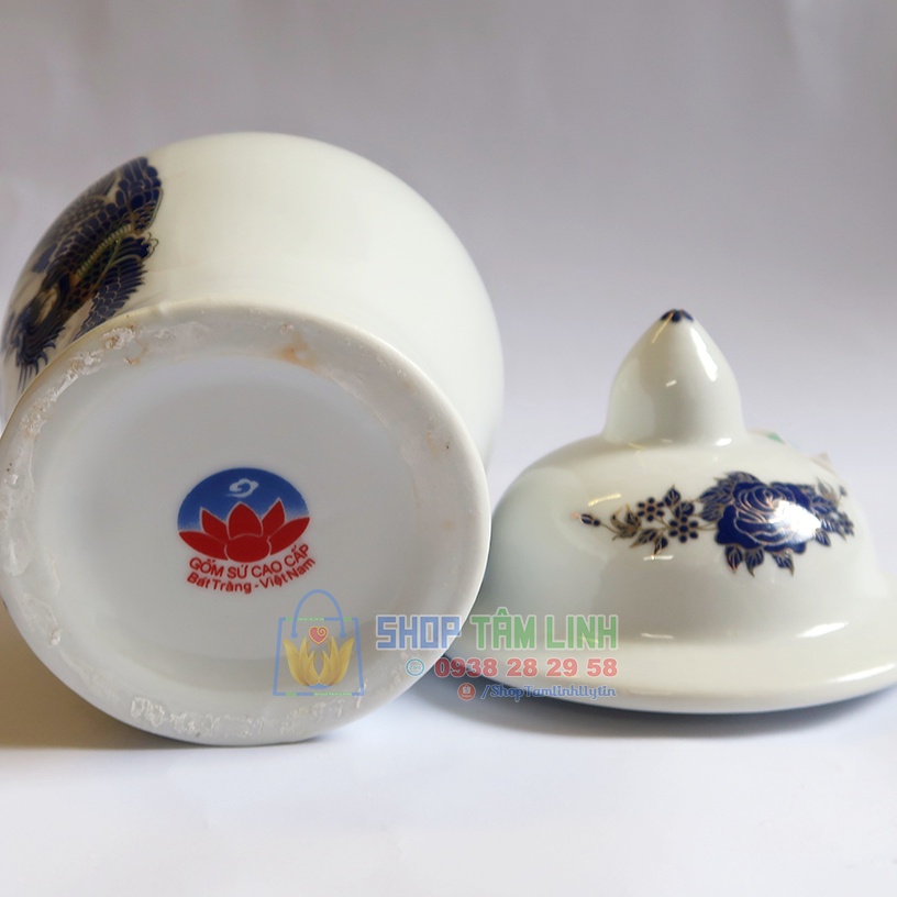 Choé thờ Bát Tràng men xanh ShopTamlinh