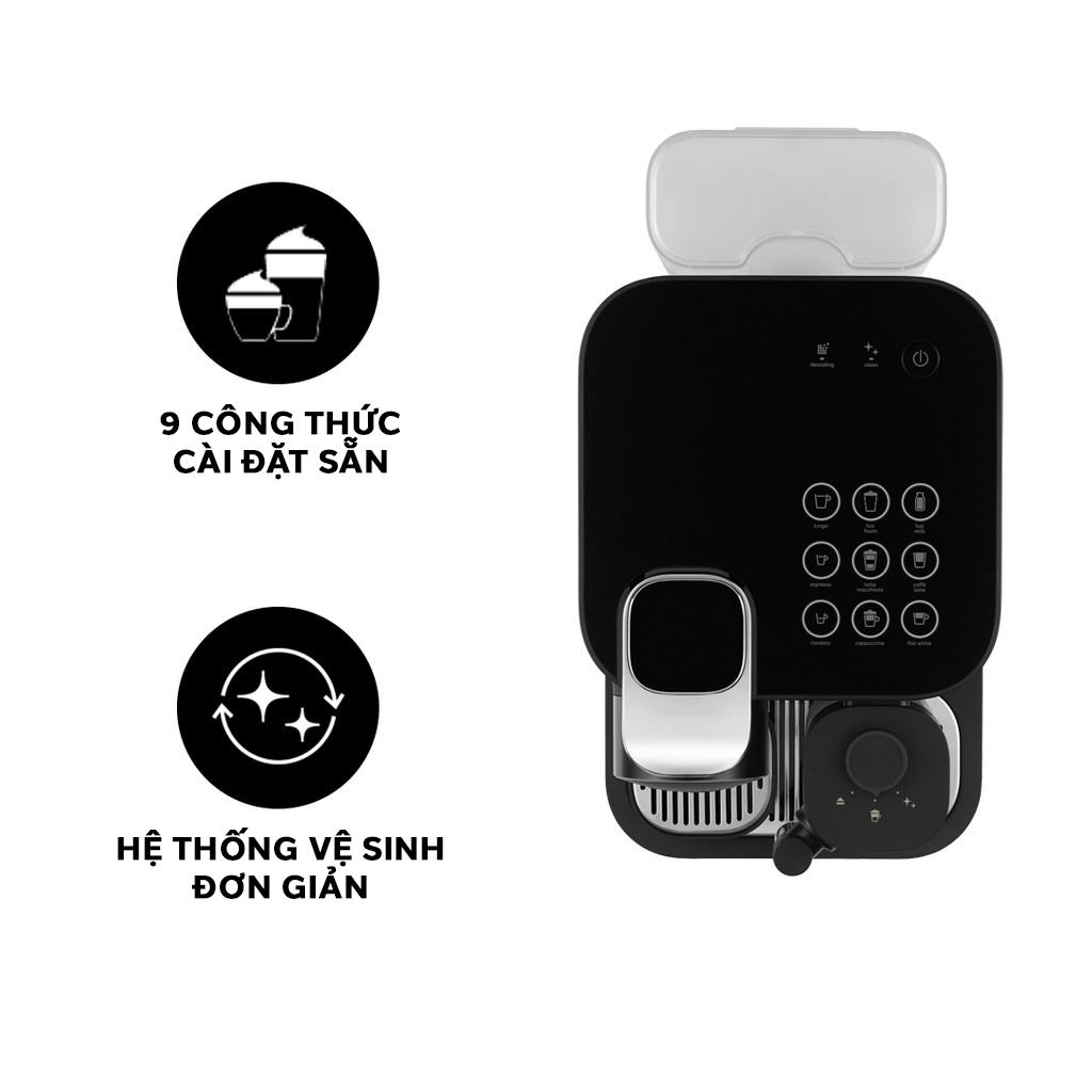 Máy pha cà phê viên nén Nespresso Gran Lattissima - Đen