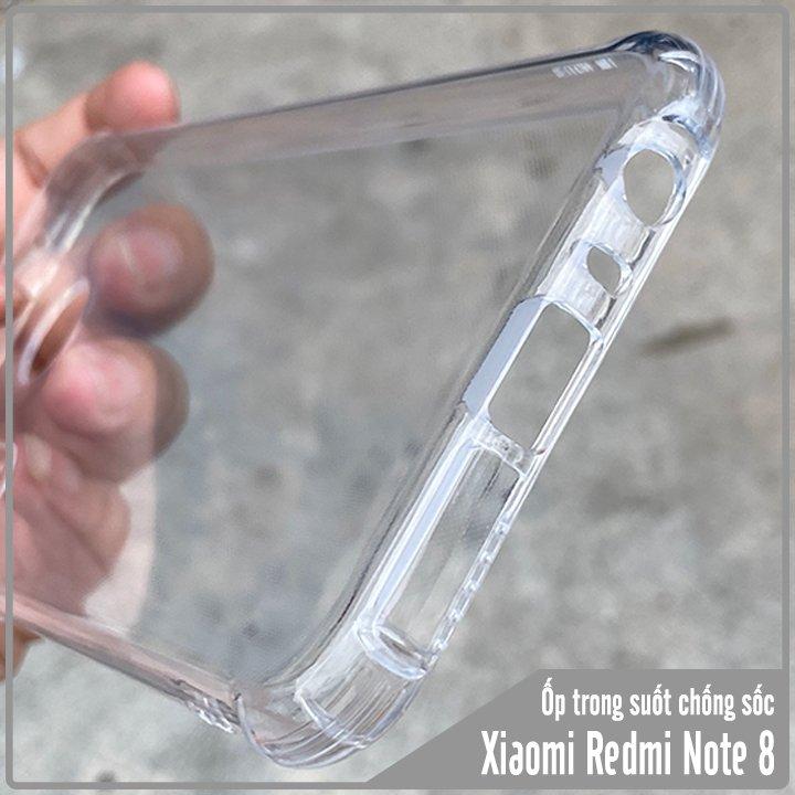 Ốp lưng cho Xiaomi Redmi Note 8 trong suốt chống sốc 6D