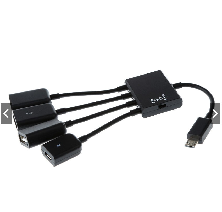 Cáp sạc 4 cổng Micro USB OTG HUB cho Samsung điện thoại Android PC