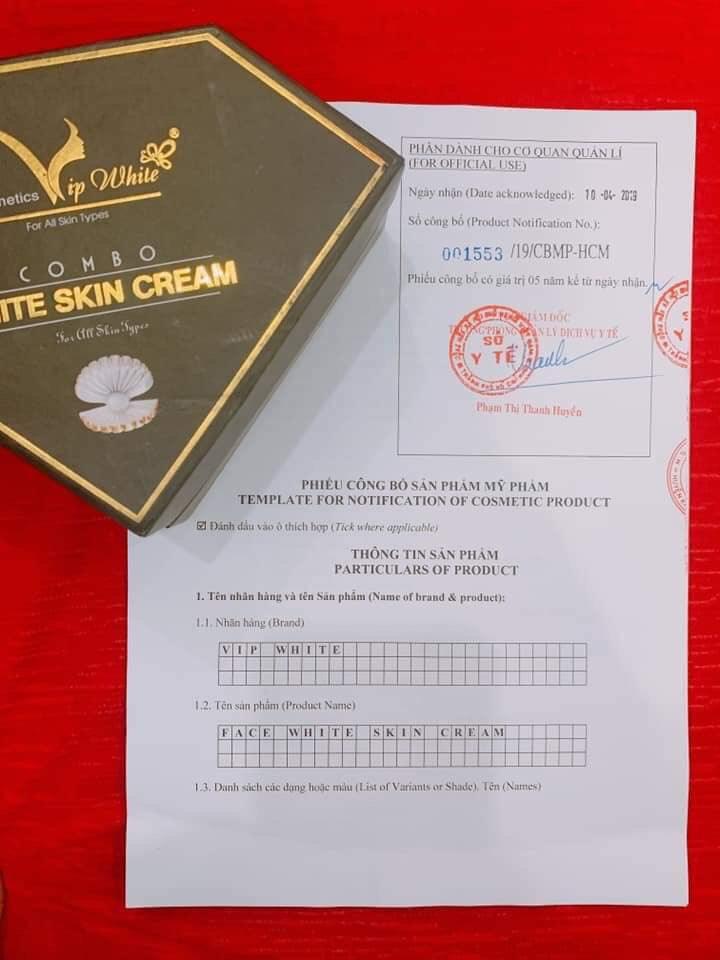 Kem dưỡng da vip white
