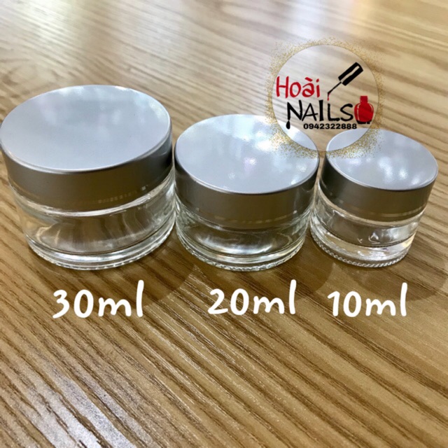 Hũ thuỷ tinh đựng lưu huỳnh Phụ kiện Nail
