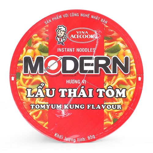 Combo 10 Ly Mì Modern Lẩu Thái Tôm Ly 65G