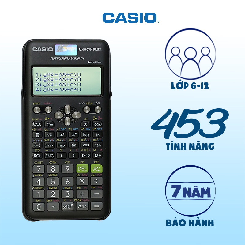 Máy Tính CASIO FX-570VN PLUS Hàng Chính Hãng Bitex