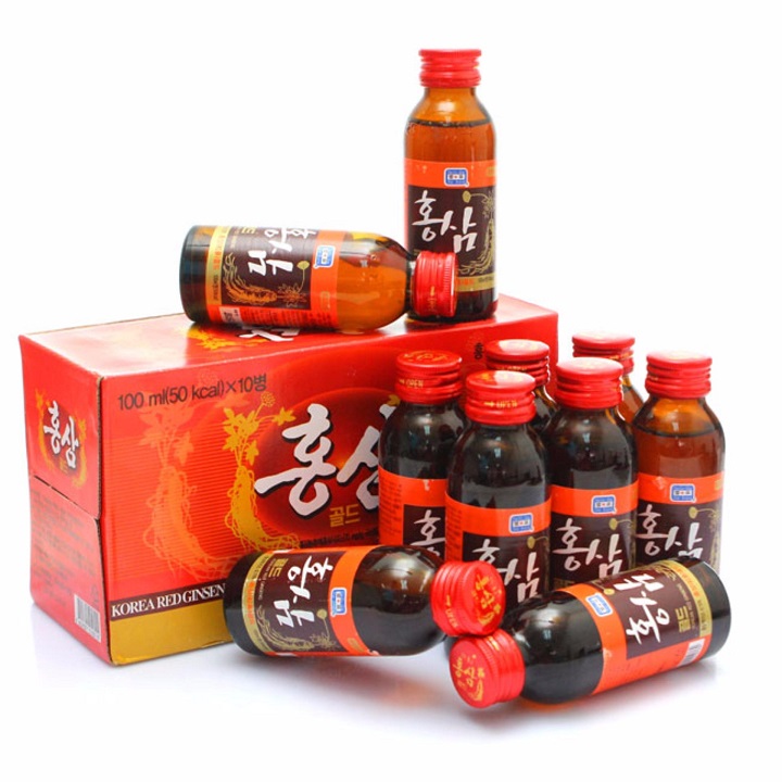 Nước hồng sâm Hàn Quốc Red Ginseng [Hộp 10 chai]
