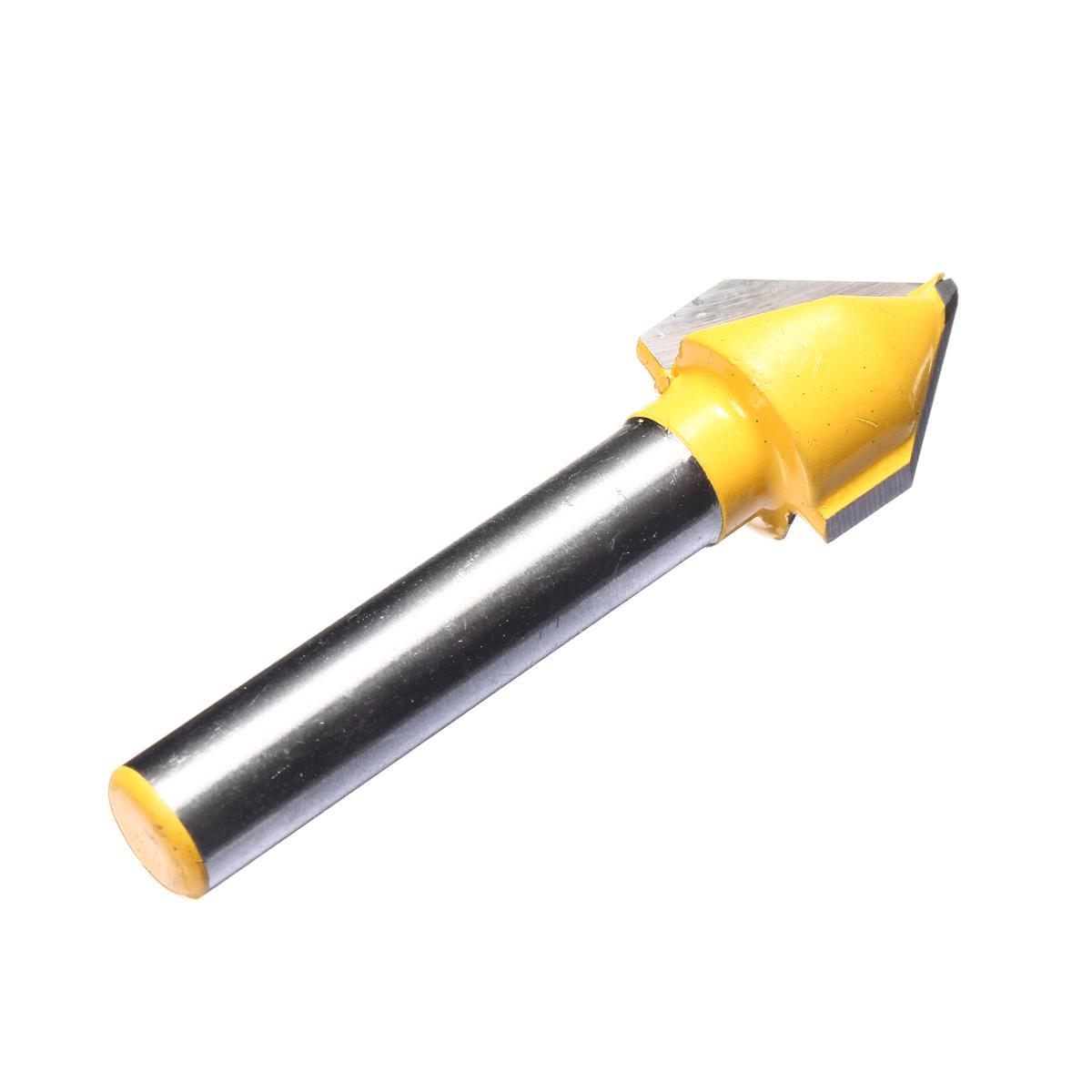 Mũi soi gỗ, mũi phay rãnh V góc 60 độ, cốt 6.35mm