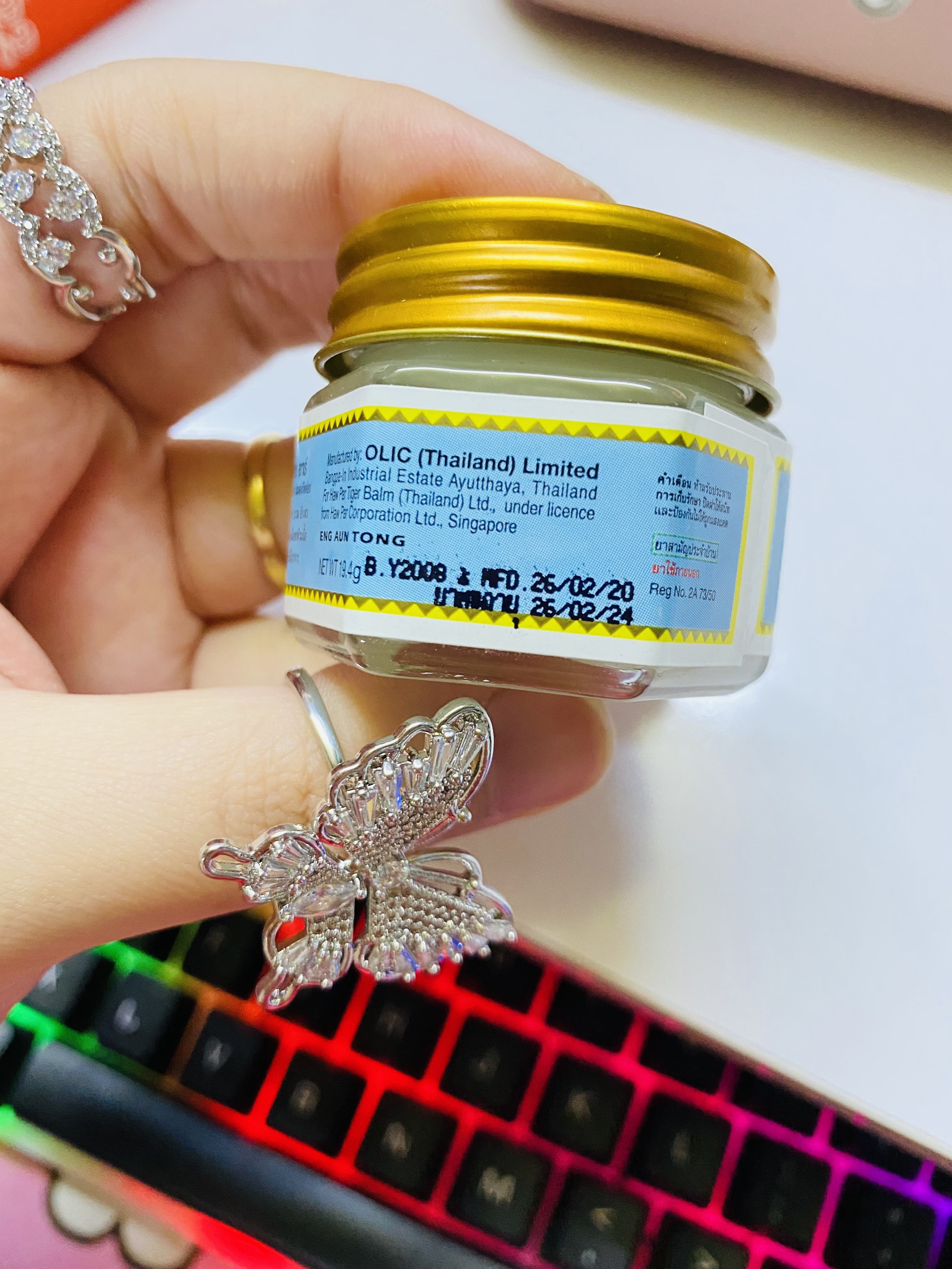 Dầu Cù Là Tiger Balm Trắng & Đỏ Thái Lan 19g