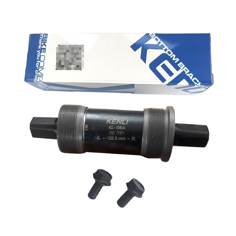 Trục giữa xe đạp bạc đạn cốt vuông kenli 68x122mm - 68x122.5mm