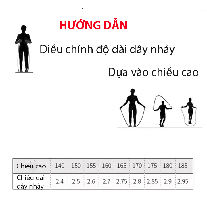 Dây nhảy tập thể dục tập thể lực DN06