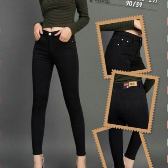 Quần legging kaki thun nữ dài co giãn loại xịn