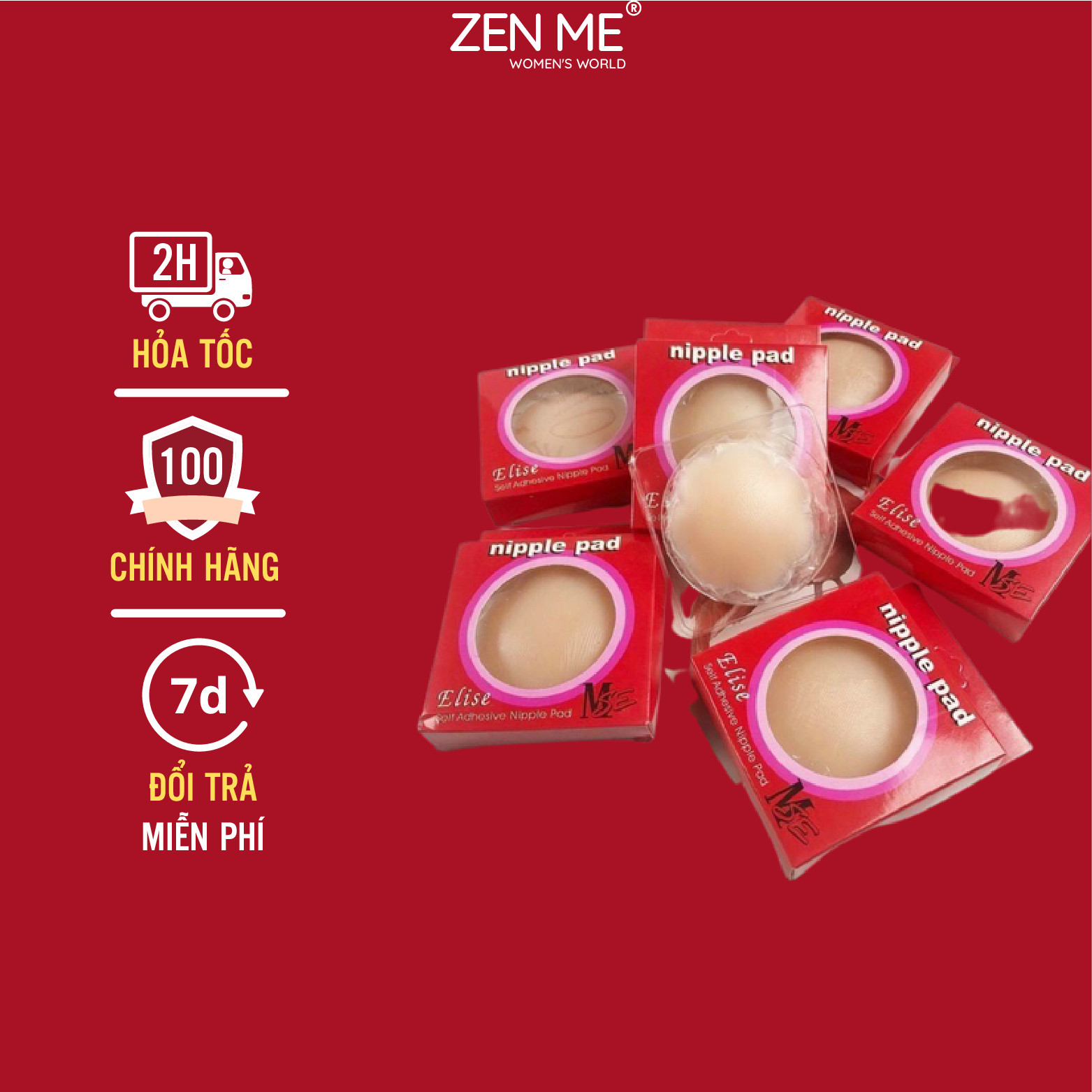 Miếng Dán Nhũ Hoa Zen Me - Miếng Dán Ngực Cao Cấp