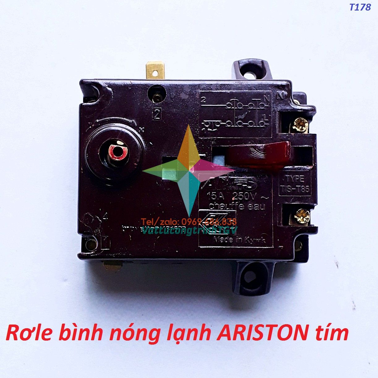 Rơle bình nóng lạnh ARISTON tím - Hàng AMTS chất lượng cao