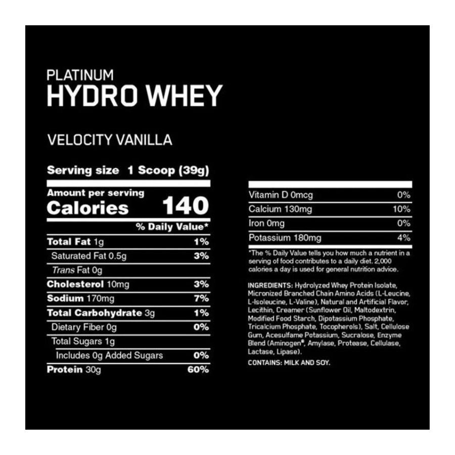 Optimum Nutrition Platinum HydroWhey - Sữa Tăng Cơ 3.5lbs (1.58kg)